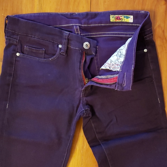 Purple Blank NYC women's purple skinny jeans size 27 - Picture 4 of 6